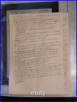 Harry E. Jones WWI Collection 2 handwritten accounts of his war experiences