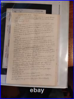 Harry E. Jones WWI Collection 2 handwritten accounts of his war experiences