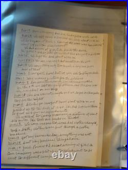 Harry E. Jones WWI Collection 2 handwritten accounts of his war experiences