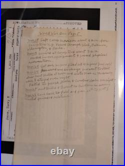 Harry E. Jones WWI Collection 2 handwritten accounts of his war experiences