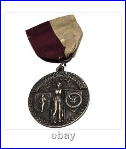 Historic 1925 Polish Falcons Sterling Silver Legion of Honor Medal