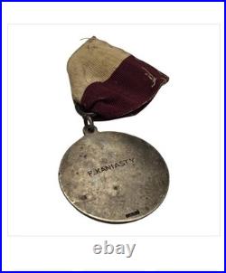 Historic 1925 Polish Falcons Sterling Silver Legion of Honor Medal