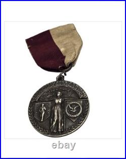 Historic 1925 Polish Falcons Sterling Silver Legion of Honor Medal