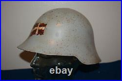 Historic 1930s Spanish Civil War Republican M38 Helmet Basque