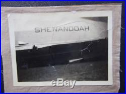 Historic group 1925 USS SHENANDOAH ZR-1 AIRSHIP FABRIC RELIC zeppelin autograph