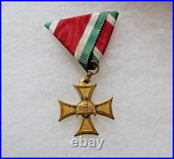 Hungary Kingdom Military Officer Long Service Cross III Class 20 Yrs Original