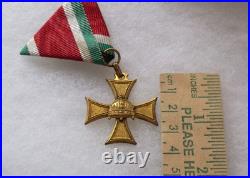 Hungary Kingdom Military Officer Long Service Cross III Class 20 Yrs Original