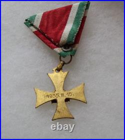 Hungary Kingdom Military Officer Long Service Cross III Class 20 Yrs Original