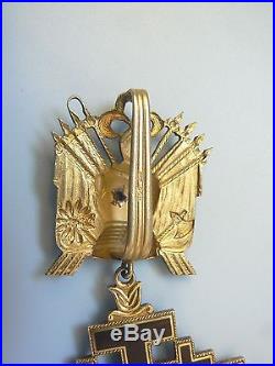 ITALY, VATICAN ORDER OF THE HOLY SEPULCHRE, GRAND CROSS MILITARY SET WITH CASE