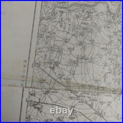 Imperial Japanese Army Manchuria Map Mukden Fengtian 1100,000 Cadet School