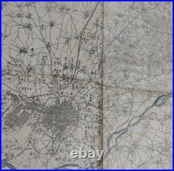 Imperial Japanese Army Manchuria Map Mukden Fengtian 1100,000 Cadet School