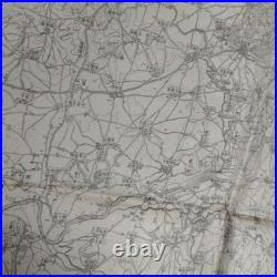 Imperial Japanese Army Manchuria Map Mukden Fengtian 1100,000 Cadet School