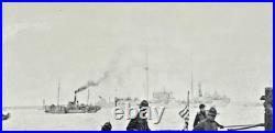 Incredible Antique 1928 China Marine Photo Coming Ashore American Legation
