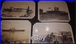 Incredible Rare Pre Wwii Uss Lexington Photo Album! Incredible Photos