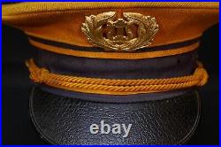 Interwar Era 1920's US Army Band Musician Service Visor Hat Missing Plume