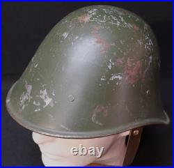 Interwar Era Netherlands Dutch Army Infantry M34 Combat Helmet Liner & Chinstrap