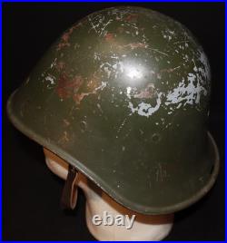 Interwar Era Netherlands Dutch Army Infantry M34 Combat Helmet Liner & Chinstrap