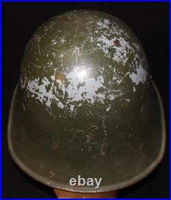 Interwar Era Netherlands Dutch Army Infantry M34 Combat Helmet Liner & Chinstrap