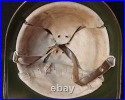 Interwar Era Netherlands Dutch Army Infantry M34 Combat Helmet Liner & Chinstrap