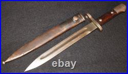 Interwar Era Turkish Mauser Bayonet Model 1935 AS. FA'Askeri Fabrika' 8mm Cal