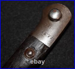 Interwar Era Turkish Mauser Bayonet Model 1935 AS. FA'Askeri Fabrika' 8mm Cal
