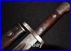 Interwar Turkish Model 1935 Mauser Bayonet'AS. FA Askeri Fabrika' M1935 Surplus