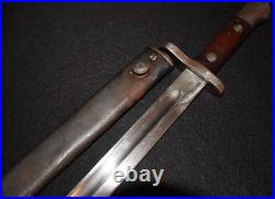 Interwar Turkish Model 1935 Mauser Bayonet'AS. FA Askeri Fabrika' M1935 Surplus