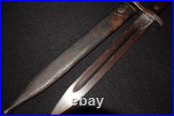 Interwar Turkish Model 1935 Mauser Bayonet'AS. FA Askeri Fabrika' M1935 Surplus