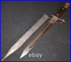 Interwar Turkish Model 1935 Mauser Bayonet'AS. FA Askeri Fabrika' M1935 Surplus