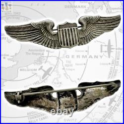 Interwar Us Army Air Corps Pilot Wings Badge Insignia 3 Size Pre Wwii Sterling
