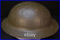 Interwar WWII Refurbished M1917 Helmet First Sergeant 15th Engineer Battalion