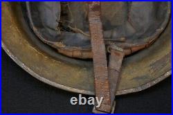 Interwar WWII Refurbished M1917 Helmet First Sergeant 15th Engineer Battalion