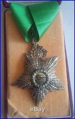 Iran Persian Persia Kadjar Qajar Order of Lion Sun Grand Officer Neck Medal Badg
