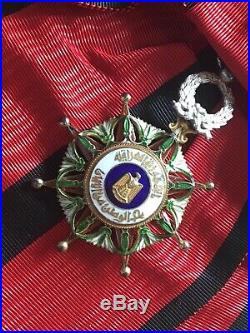 Iraq Honourable Order of the Two Rivers Sash Badge Medal Rafidain Nout Nichan
