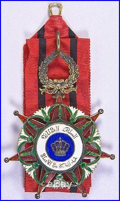 Iraq Order of Two Rivers (Wisam Al Rafidain) medal, Commander rank. Withcase