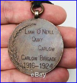 Ireland 1921 Carlow Brigade Black Tan Service & Truce Survivals Medal IRA Named