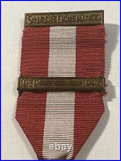 Irish WWII Emergency Medal 2nd Bar Line Volunteer Reserve Local Security Forces