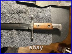 Italian 1891-1938 Carcano Carbine Bayonet TORINO Excellent with Scabbard + Frog