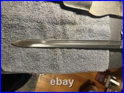 Italian 1891-1938 Carcano Carbine Bayonet TORINO Excellent with Scabbard + Frog