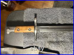 Italian 1891-1938 Carcano Carbine Bayonet TORINO Excellent with Scabbard + Frog
