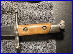Italian 1891-1938 Carcano Carbine Bayonet TORINO Excellent with Scabbard + Frog