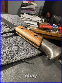 Italian 1891-1938 Carcano Carbine Bayonet TORINO Excellent with Scabbard + Frog