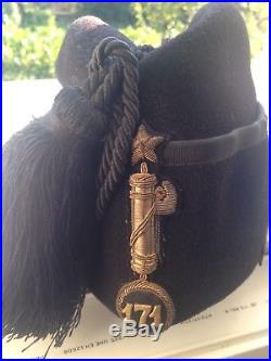 Italian Fascist 171 Palermo Legion Fez Hat Cap Insignia Milizia Mvsn Pnf Militia