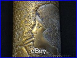 JAZZ AGE HIGH LIFE 1929 CANNABIS Trench Art Shell Casing Nude Female Smoker