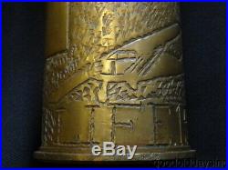 JAZZ AGE HIGH LIFE 1929 CANNABIS Trench Art Shell Casing Nude Female Smoker