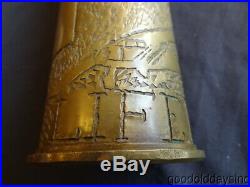 JAZZ AGE HIGH LIFE 1929 CANNABIS Trench Art Shell Casing Nude Female Smoker