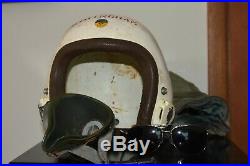 Jet Pilot's Helmet circa 1963. B-57 bomber and the helmet's carry bag