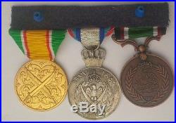 Jordan Bar 3 Medal Order Badge Faithful Service Silver Jubilee Administrative