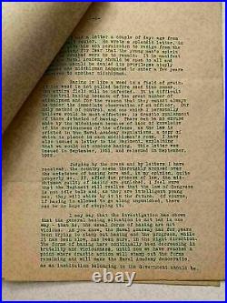 K 1922 United States Naval Academy Hazing Letter Admiral Henry Wilson Autograph
