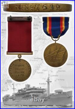 Killed In Service Named Navy Good Conduct Yangtze Medal Group Bm2 Herve D. Moore